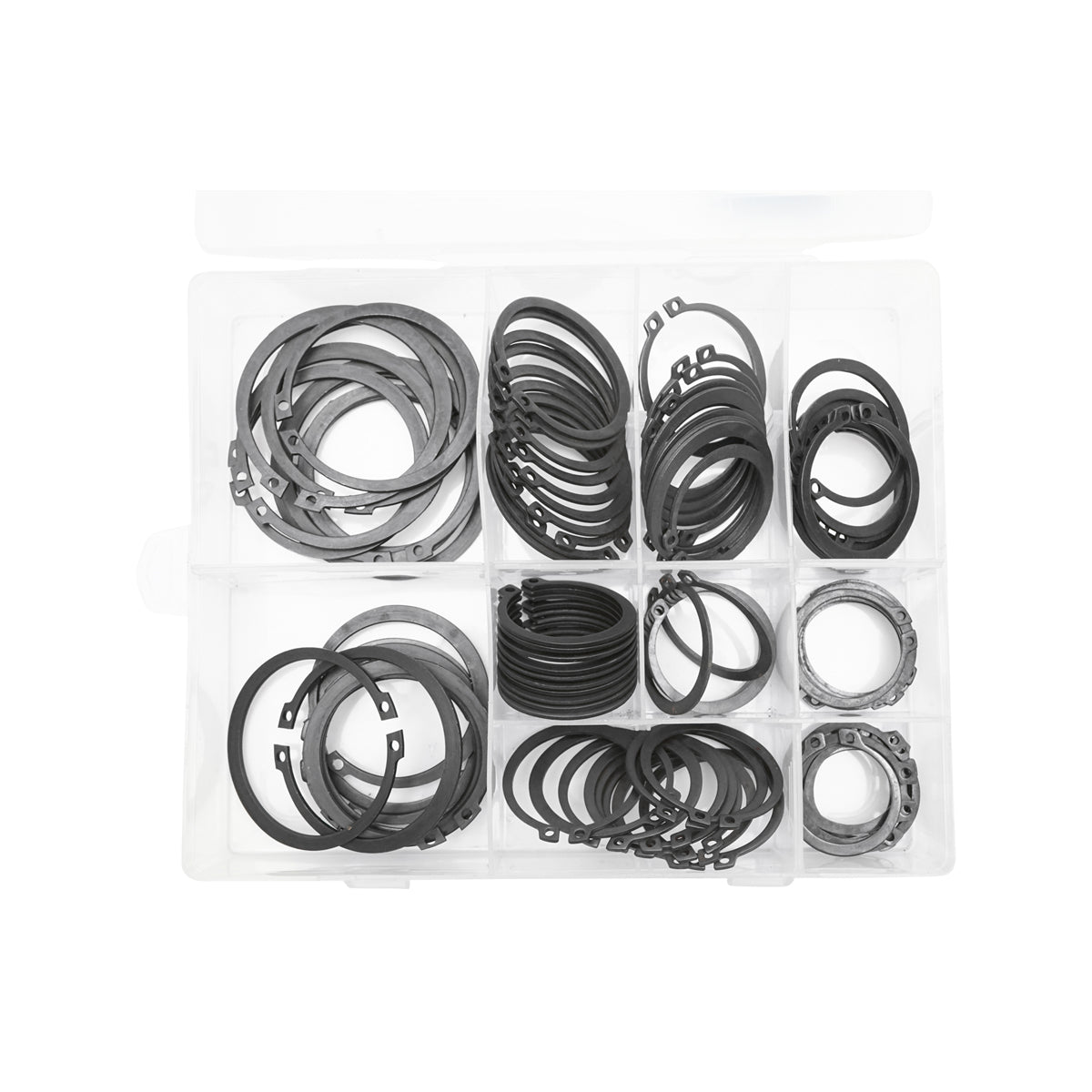 Set di anelli di sicurezza (seeger) 100 pezzi