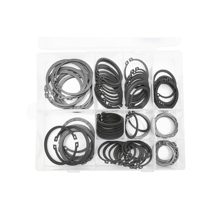 Set di anelli di sicurezza (seeger) 100 pezzi