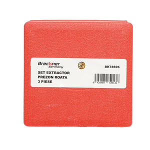 Set di bussole per la rimozione dei prigionieri delle ruote e delle viti usurate, 3 pezzi Breckner Germany