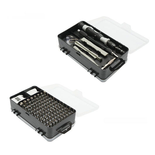 Set di cacciaviti di precisione, punte torx, croce, esagonali per elettronica 115 pezzi