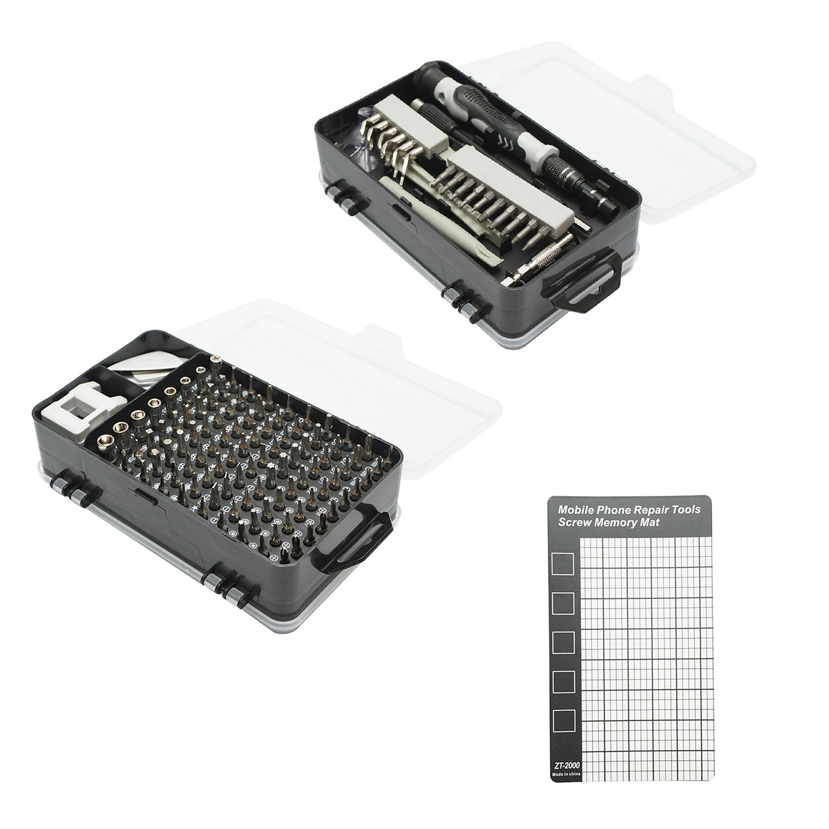 Set di cacciaviti di precisione, punte torx, croce, esagonali per elettronica 139 pezzi