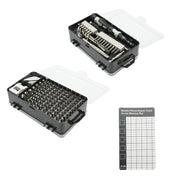 Set di cacciaviti di precisione, punte torx, croce, esagonali per elettronica 139 pezzi