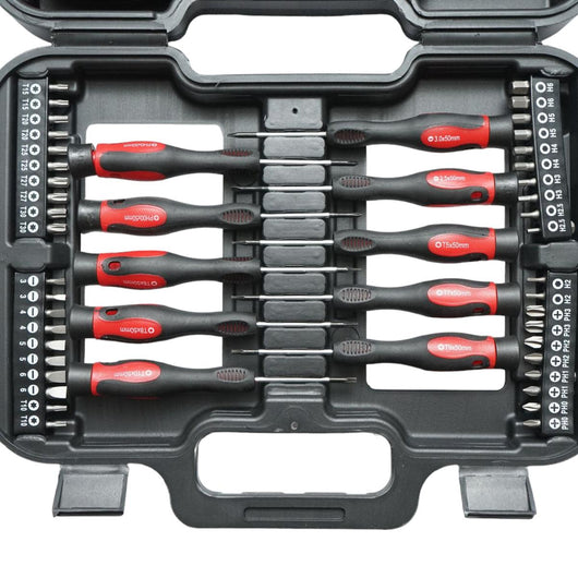 Set di cacciaviti e punte,kit cacciaviti inserti Torx 58 pezzi Set di cacciaviti a taglio, a croce, Torx 58 pezzi Breckner Germany