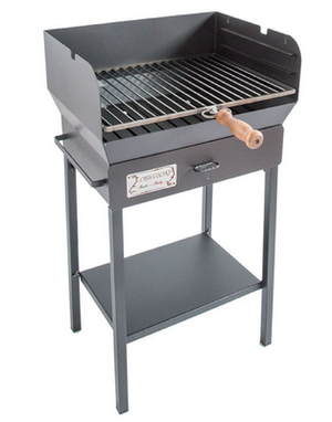 BARBECUE A CARBONE IN FERRO BATTUTO LIVORNO CM. 50X40X92H