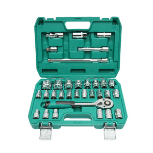 Set di chiavi a bussola 1/2, cricchetto Trainer 32 pezzi Breckner Germany