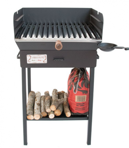 BARBECUE A CARBONELLA IN FERRO BATTUTO FAMILY CM. 50  x 40  x 92