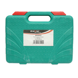 Set di chiavi a bussola a percussione lunghe da 14 pezzi con cricchetto Breckner Germany