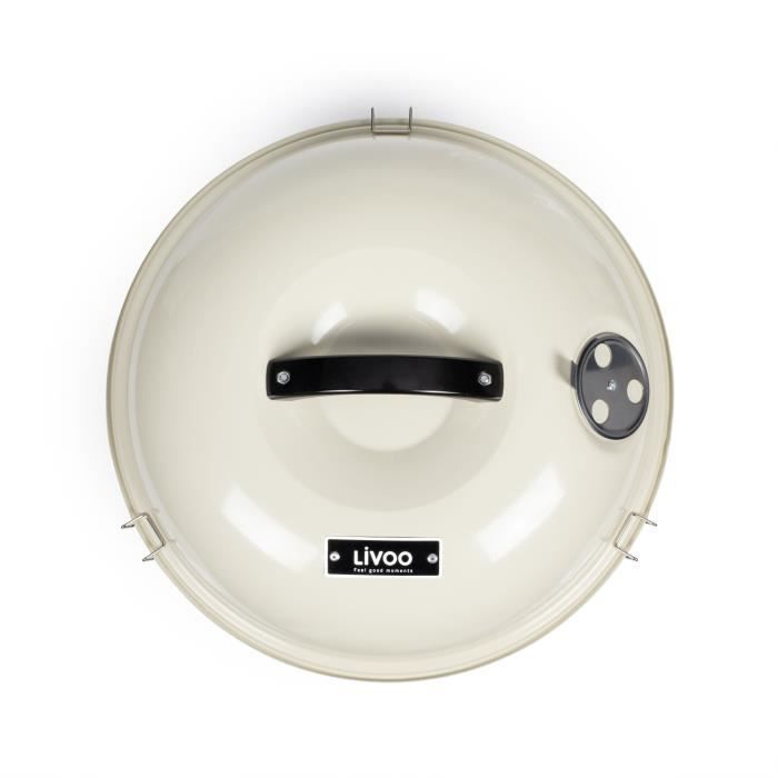 Barbecue a carbonella portatile - LIVOO - DOC301 - Champagne e nero