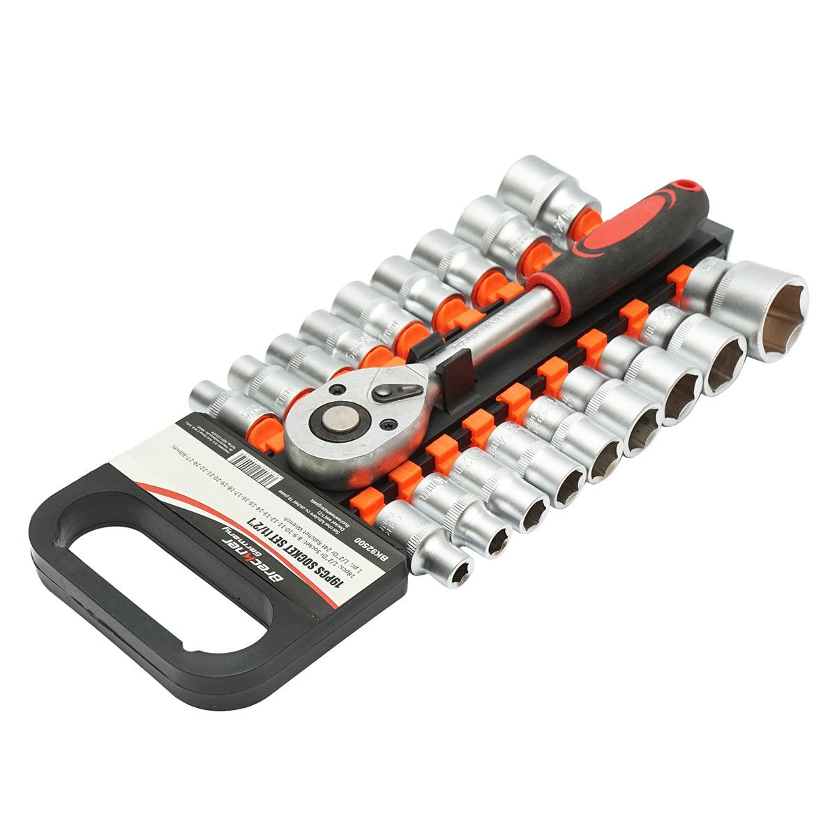 Set di chiavi a bussola da 18 pezzi con cricchetto da 1/2 pollici Breckner Germany