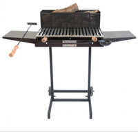 BARBECUE A LEGNA E CARBONELLA MODELLO HAPPY IN FERRO BATTUTO