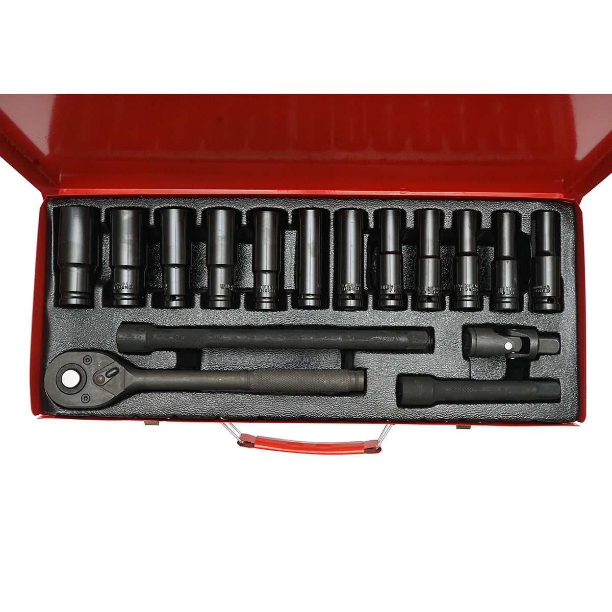 Set di chiavi a bussola lunghe 8-24 mm, 1/2 cacciavite a cricchetto 16 pezzi Breckner Germany