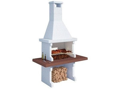 BARBECUE IN CEMENTO BETON CEPPO L180xP90xH267 CM