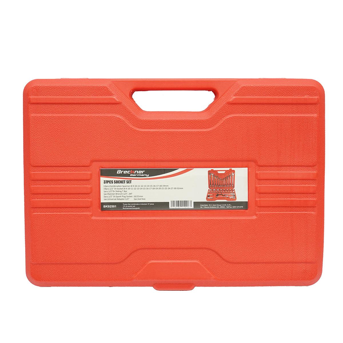 Set di chiavi a cricchetto bussola combinate 37 pezzi Set di chiavi 37 pezzi Breckner Germany
