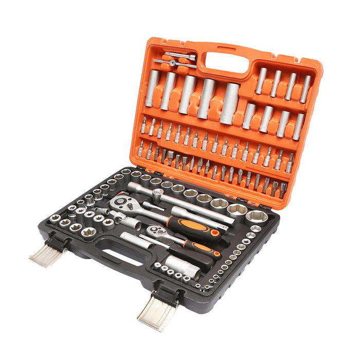 Set di chiavi a cricchetto da 108 pezzi KIT Chiavi A Bussola Cricchetto Cacciavite 108 pezzi Breckner Germany