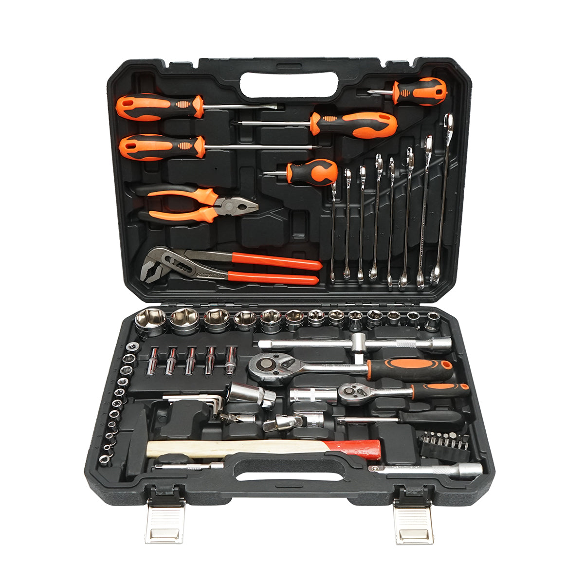 Set di chiavi a tubo, chiavi fisse, bit con attrezzi e utensili, 76 pezzi Breckner Germany