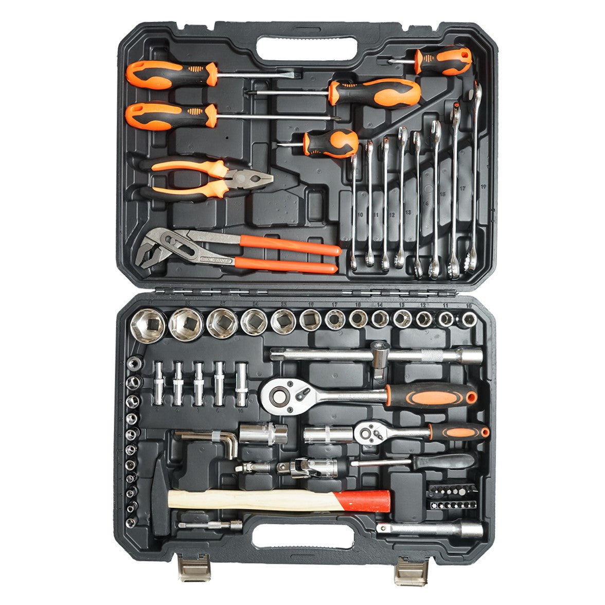 Set di chiavi a tubo, chiavi fisse, bit con attrezzi e utensili, 76 pezzi Breckner Germany