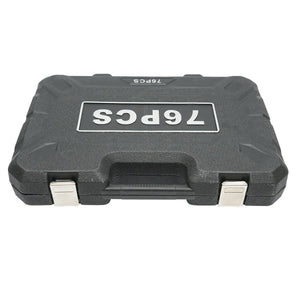 Set di chiavi a tubo, chiavi fisse, bit con attrezzi e utensili, 76 pezzi Breckner Germany