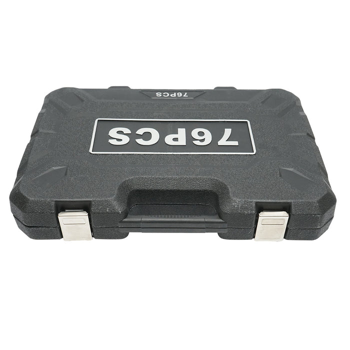 Set di chiavi a tubo, chiavi fisse, bit con attrezzi e utensili, 76 pezzi Breckner Germany