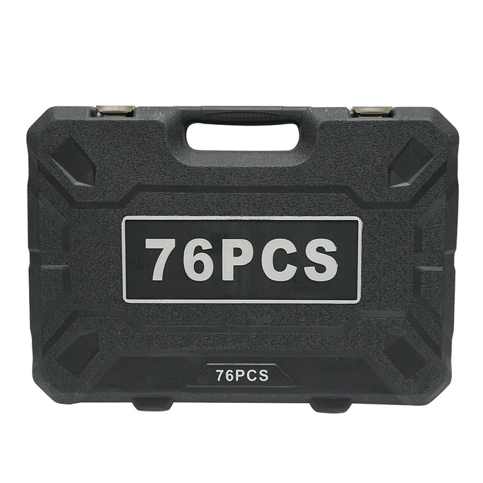 Set di chiavi a tubo, chiavi fisse, bit con attrezzi e utensili, 76 pezzi Breckner Germany