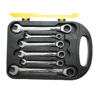 Set di chiavi combinate fisse e inelari con cricchetto 8-19mm, 7 pezzi, Breckner Germany