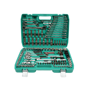 Set di chiavi combinate, a bussola, aperte, torx, esagonali, a cricchetto, 151 pezzi Breckner Germany