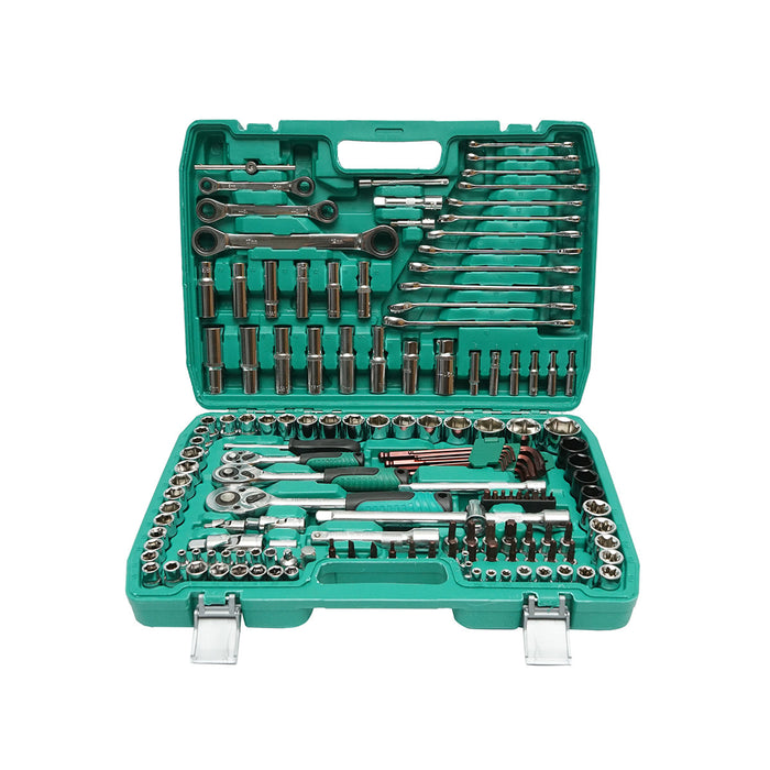 Set di chiavi combinate, a bussola, aperte, torx, esagonali, a cricchetto, 151 pezzi Breckner Germany