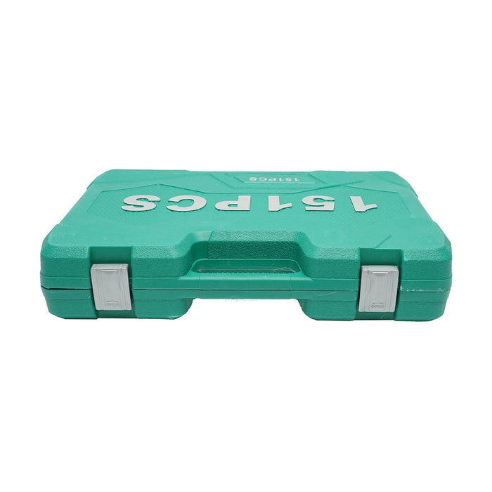 Set di chiavi combinate, a bussola, aperte, torx, esagonali, a cricchetto, 151 pezzi Breckner Germany