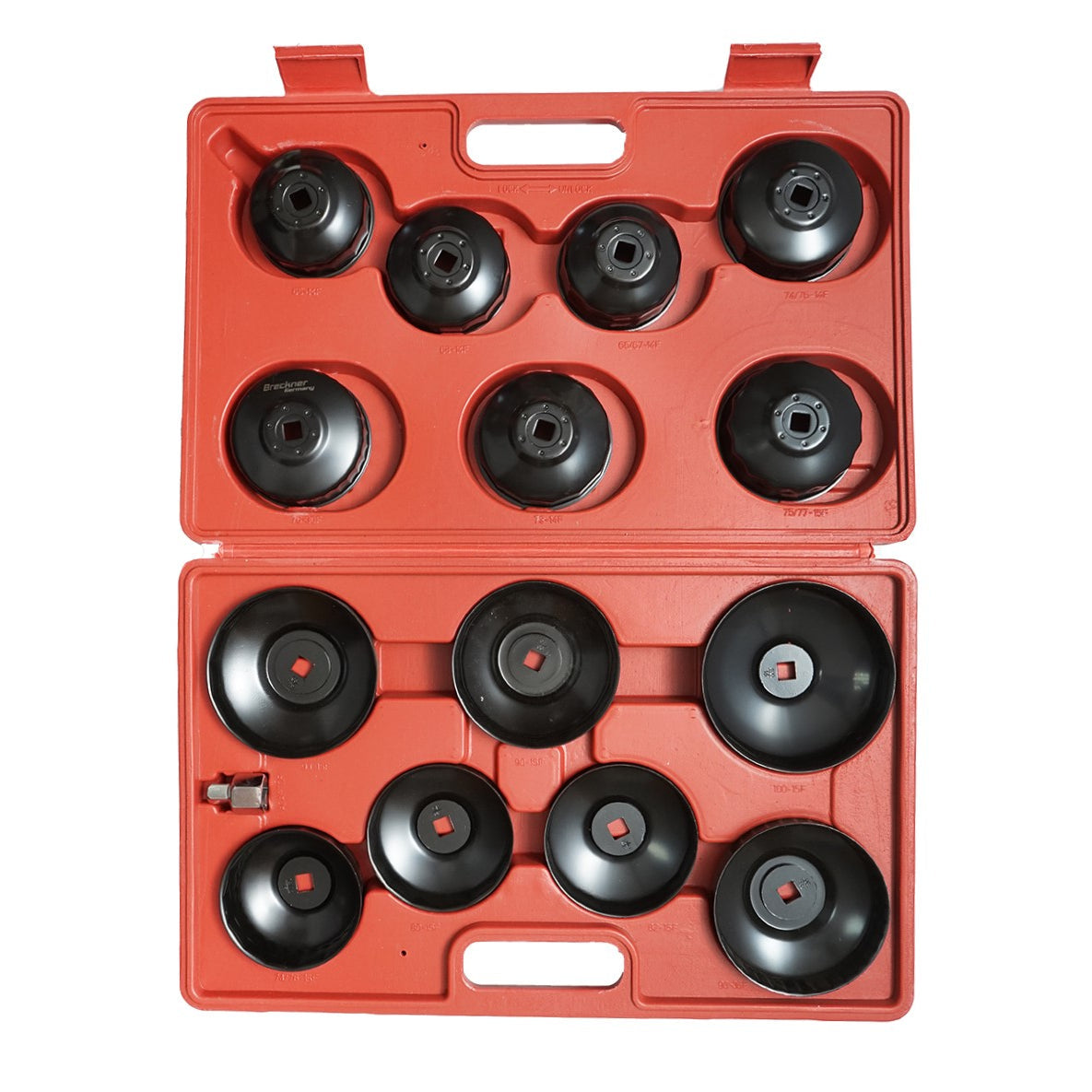 Set di chiavi per filtri olio, 15 pezzi Breckner Germany