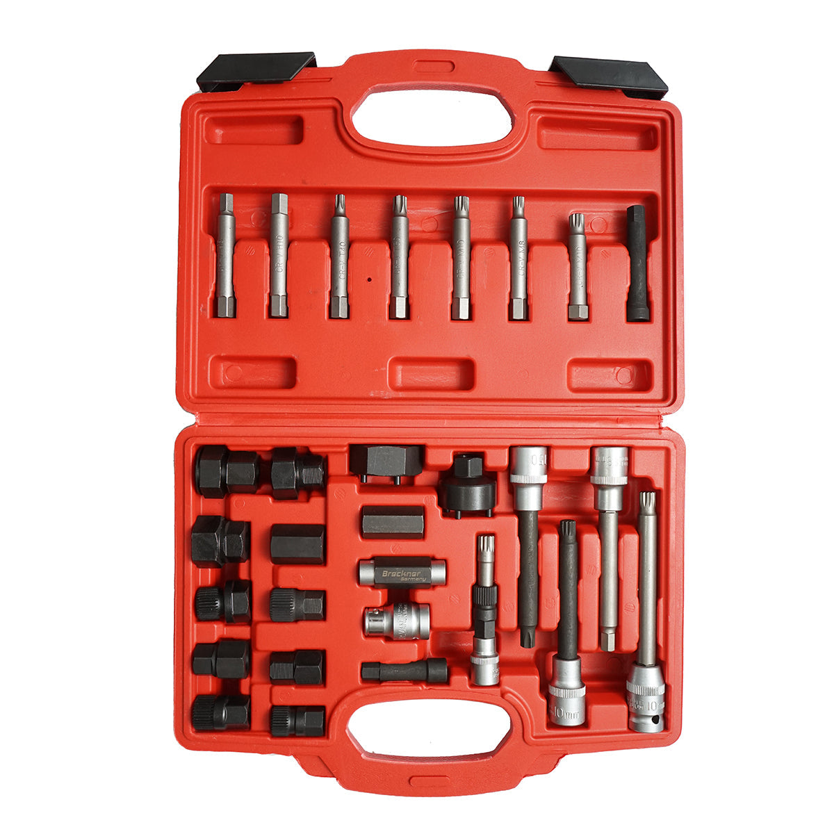 Set di chiavi per montare e smontare la puleggia dell'alternatore, 30 pezzi, Breckner Germany.