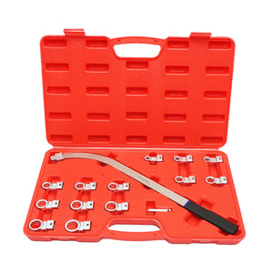 Set di chiavi per tendere rulli tendicinghia e cinghie di distribuzione, 14 pezzi, Breckner Germany