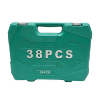 Set di chiavi tubolari 8-32mm e chiavi fisse combinate 8-19mm, con cricchetto, 38 pezzi, Breckner Germany