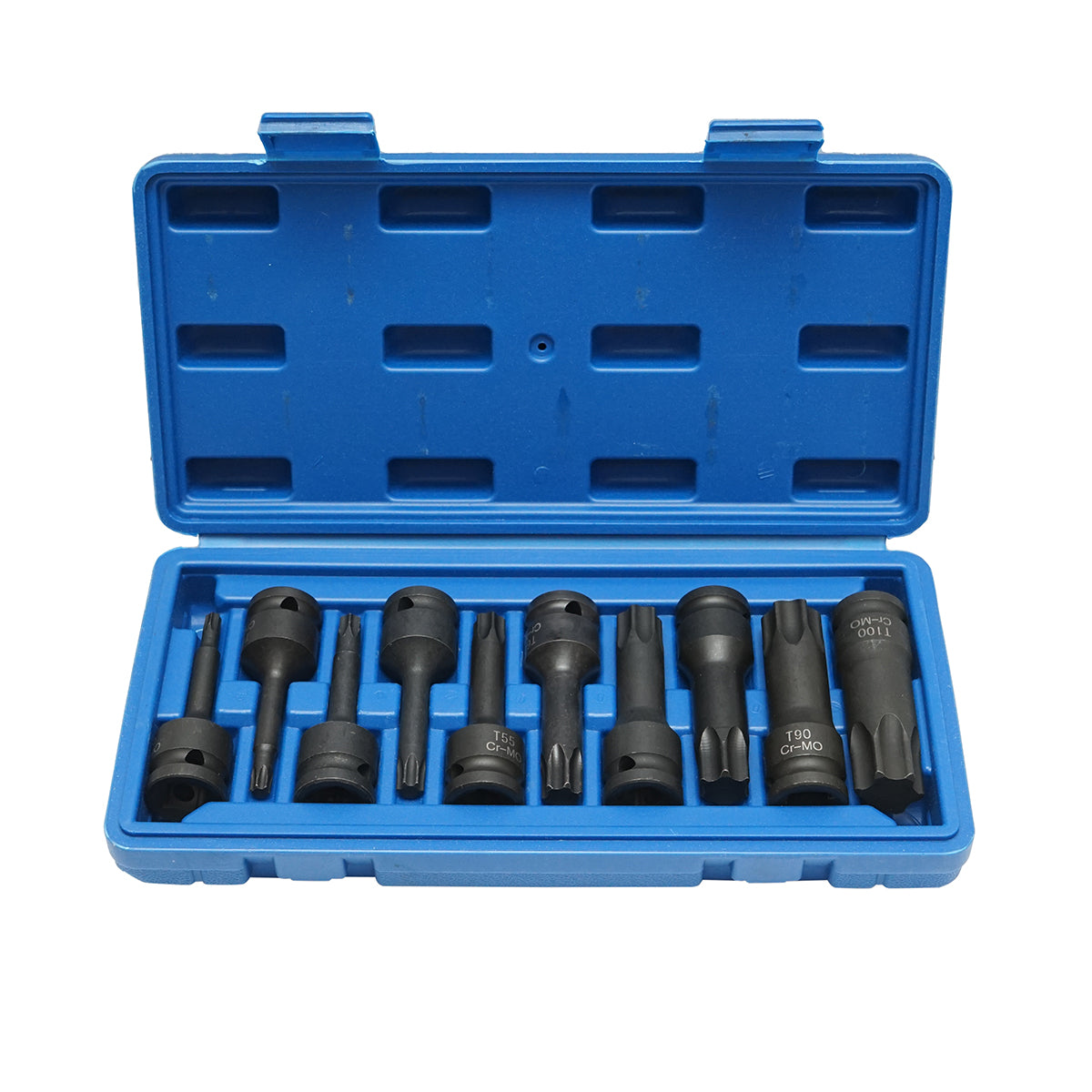 Set di chiavi tubolari da impatto 1/2 con profilo Torx, 10 pezzi, Breckner Germany