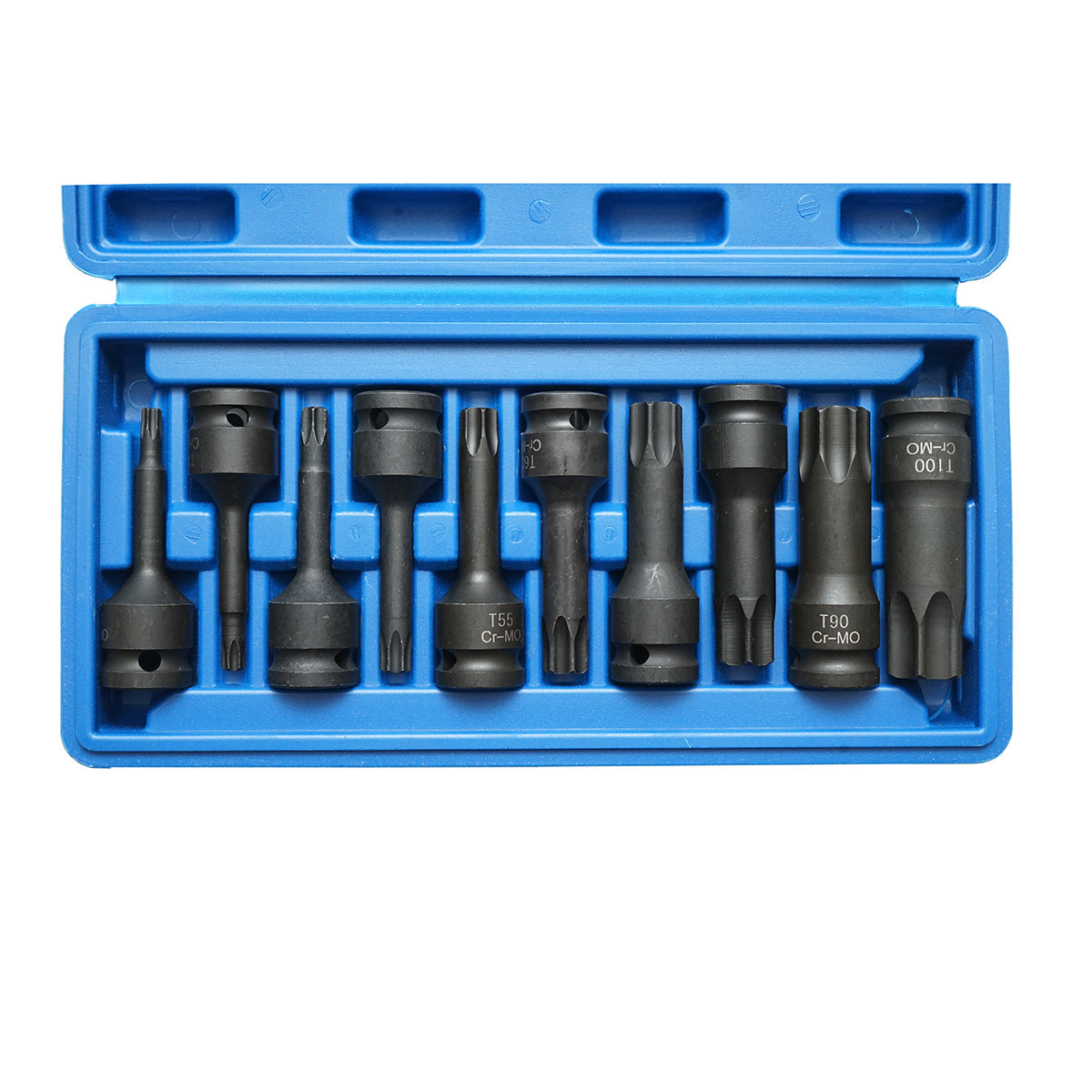 Set di chiavi tubolari da impatto 1/2 con profilo Torx, 10 pezzi, Breckner Germany