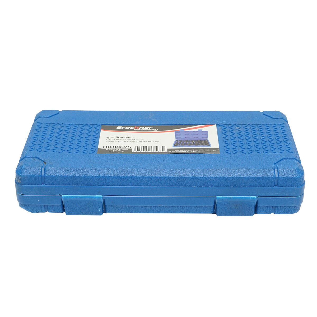 Set di chiavi tubolari da impatto 1/2 con profilo Torx, 10 pezzi, Breckner Germany