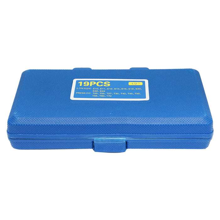 Set di chiavi tubolari E-Torx, profilo bit TX, 19 pezzi, Breckner Germany