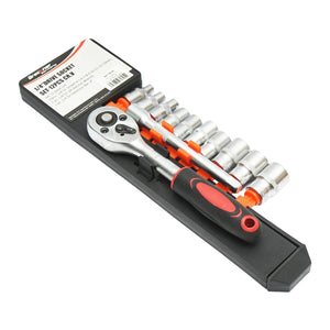 Set di Chiavie a Cricchetto1/4" Chiavi a Bussola Set di chiavi a bussola Cr-V Breckner Germany