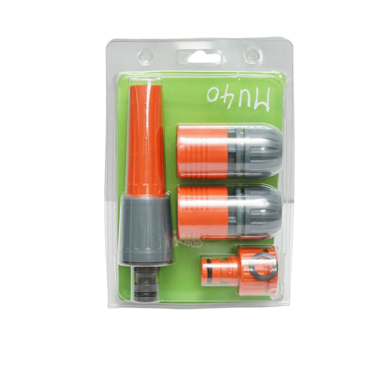 Set di connettori con testa regolabile 1/2 per tubo da giardino.