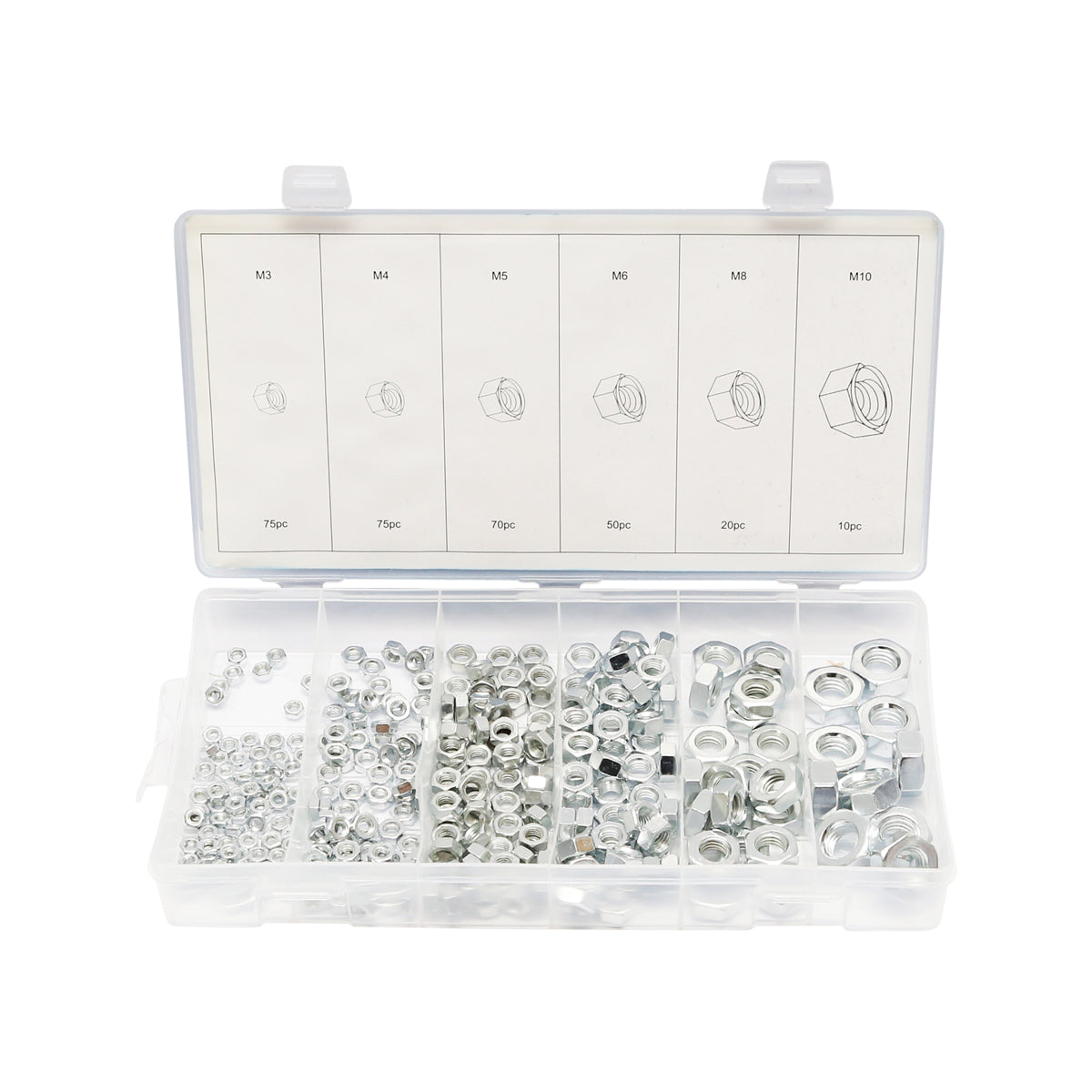 Set di dadi metrici, 300 pezzi