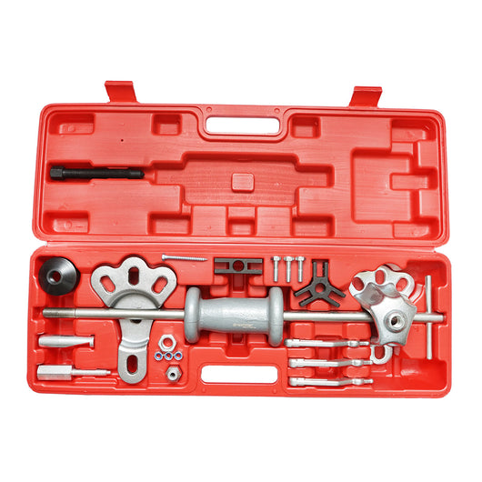 Set di estrattori per mozzi e cuscinetti con martello scorrevole, 18 pezzi Breckner Germany