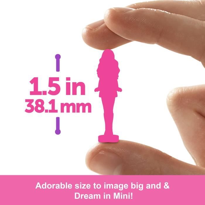 BARBIE Mini-BarbieLand Pop Reveal Doll - Bambola da 1,5" - Barbie - JCR22