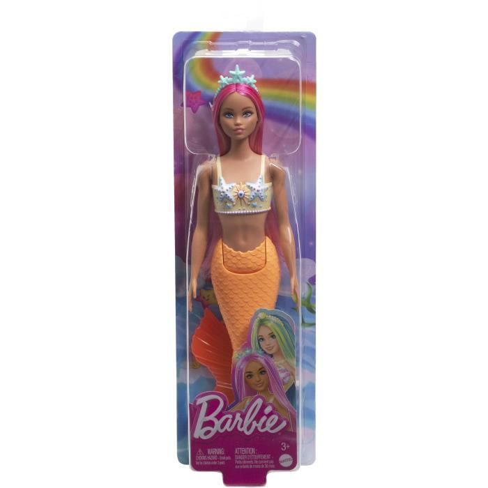 BARBIE SIRENA ROSA - BARBIE - HRR05