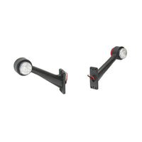 Set di lampade laterali  con LED, 12-24V, rosso-bianco, Breckner Germany