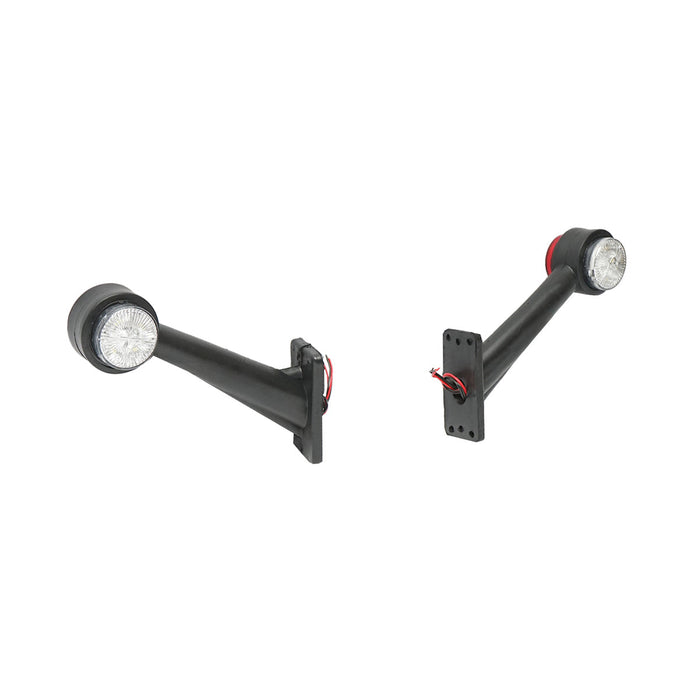 Set di lampade laterali  con LED, 12-24V, rosso-bianco, Breckner Germany