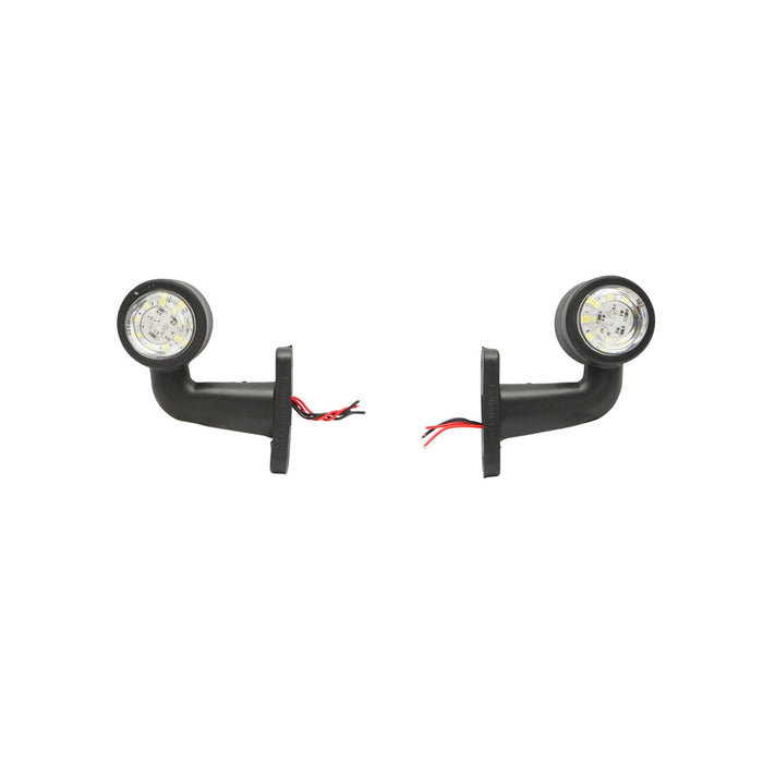 Set di lampade laterali  con LED, 12-24V, rosso-bianco, Breckner Germany, modello FR0103