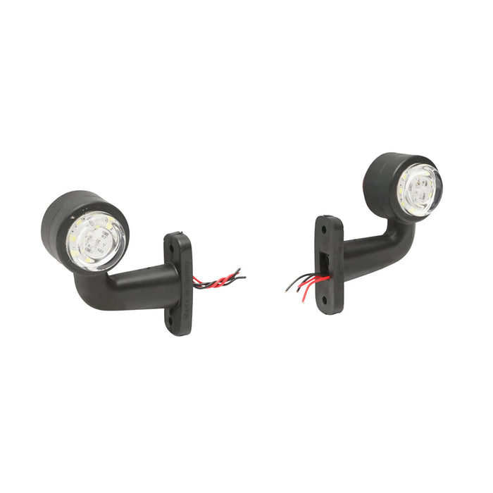 Set di lampade laterali  con LED, 12-24V, rosso-bianco, Breckner Germany, modello FR0103