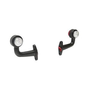 Set di lampade laterali  con LED, 12-24V, rosso-bianco, Breckner Germany, modello FR0115