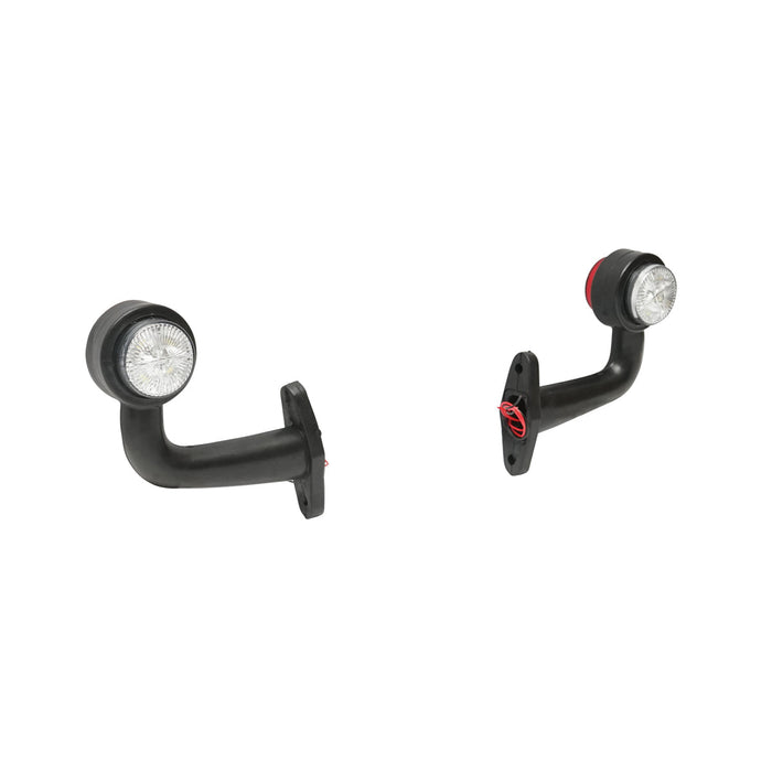 Set di lampade laterali  con LED, 12-24V, rosso-bianco, Breckner Germany, modello FR0115