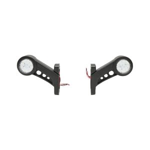 Set di lampade laterali  con LED, 12-24V, rosso-bianco, PVC elastico, Breckner Germany