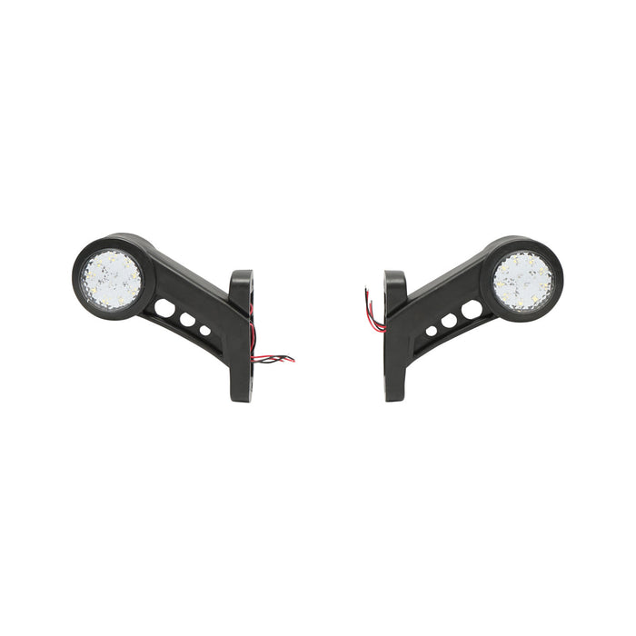 Set di lampade laterali  con LED, 12-24V, rosso-bianco, PVC elastico, Breckner Germany