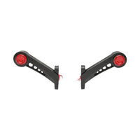 Set di lampade laterali  con LED, 12-24V, rosso-bianco, PVC elastico, Breckner Germany.